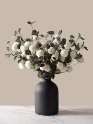 p005_main White & Green Faux Arrangement