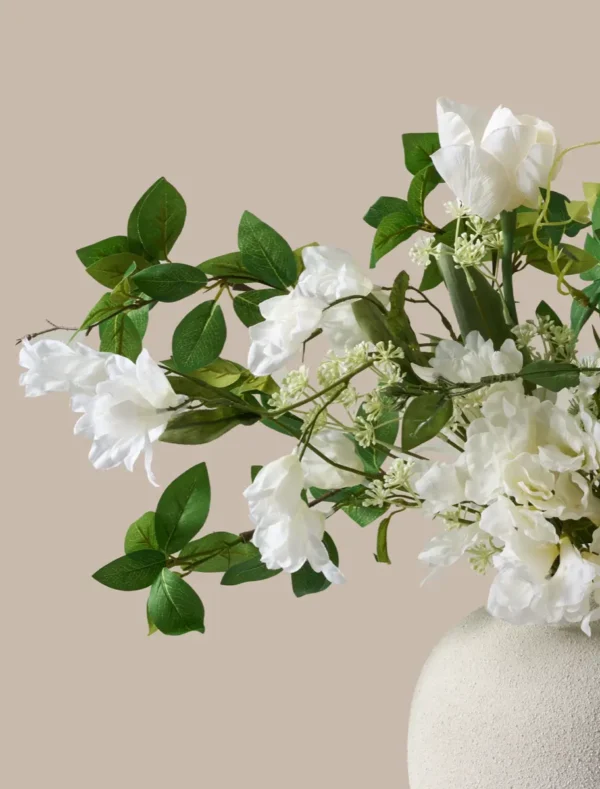 Tulip & Agapanthus Faux Arrangement — White