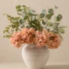 Eucalyptus & Apricot Hydrangea Faux Arrangement