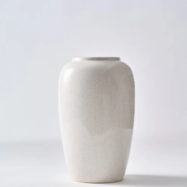 Thea Ceramic Vase — White